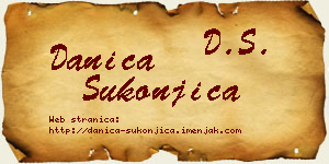 Danica Sukonjica vizit kartica